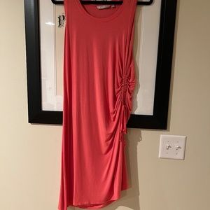 Athleta Cinch Dress Coral, Size M